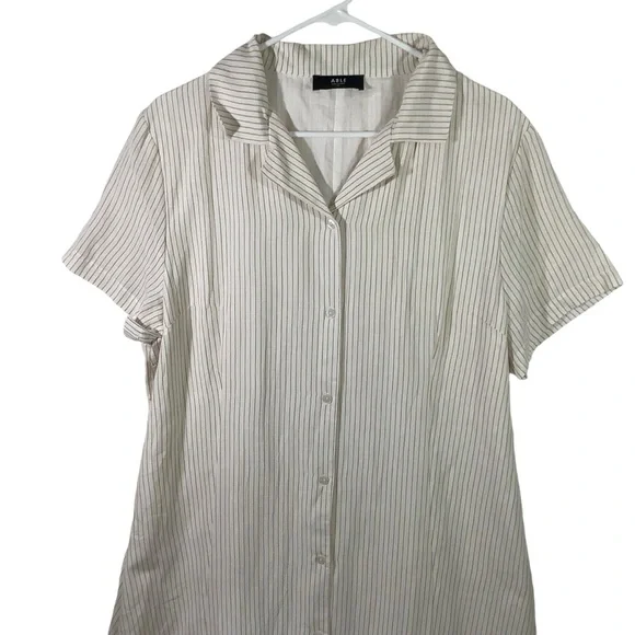 Able Striped Maxi Dress Short Sleeve Sustainable - Picture 4 of 6